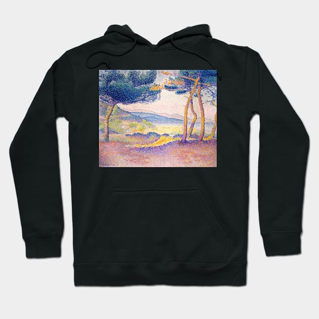 Pines Along the Shore by Henri-Edmond Cross Hoodie by Classic Art Stall